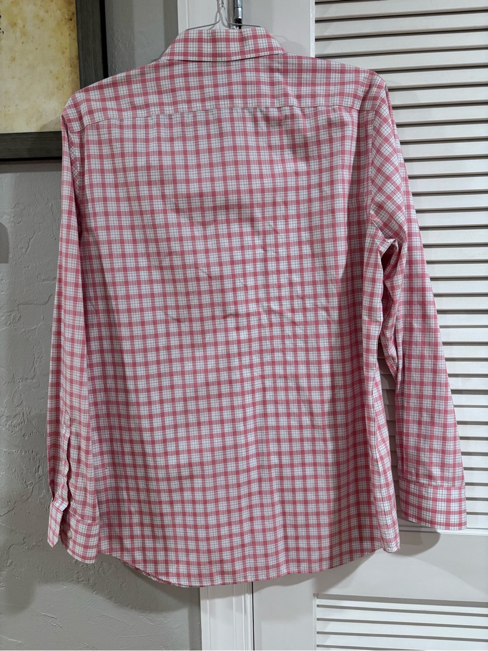 Banana Republic Red & White Plaid Button-Down Shirt - Picture 5 of 5